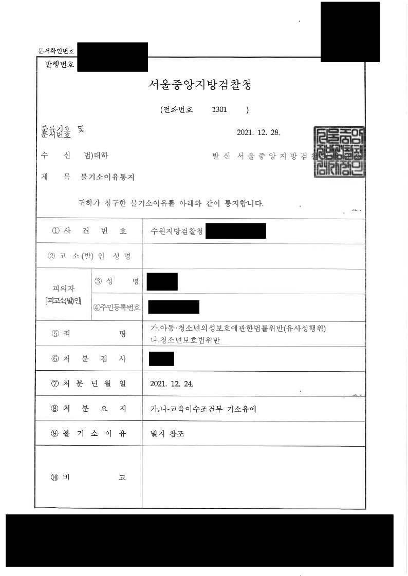 아동청소년보호에관한법률위반 유사성행위 등